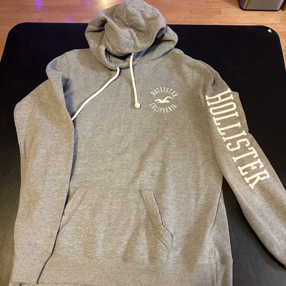 Hollister Gray Women's Hoodie with Logo
